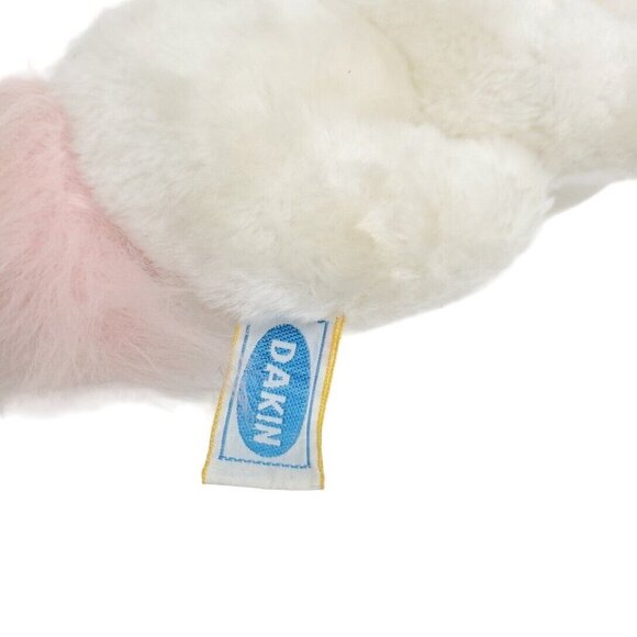 Dakin 1982 Vintage Small 6" Unicorn White Pink Heart Plush Stuffed Animal W/ TAG - Picture 7 of 9